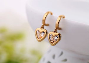 时尚臻品 欧美镶钻水晶吊坠耳钉，诠释女性优雅魅力